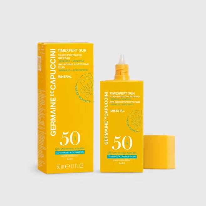 Germaine de Capuccinitimexpert sun mineral fluid SPF50 anti-aging protective zonnebrand 50ml
